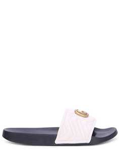 Шлепанцы кожаные Marmont Gucci
