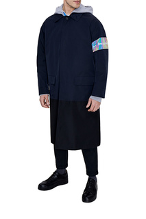 Плащ oversize синего цвета Albione