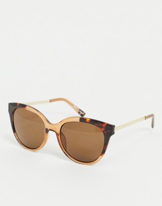 Двухцветные солнцезащитные очки в черепаховой оправе Accessorize-Коричневый цвет