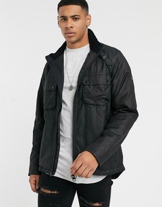 Черная вощеная куртка Barbour International-Черный