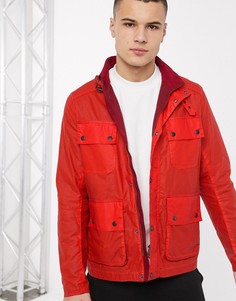 Красная вощеная куртка Barbour International-Красный