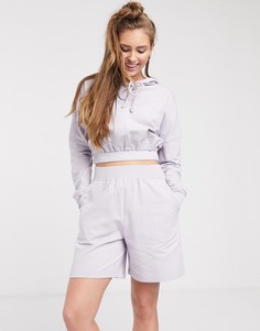 Худи и шорты лавандового цвета ASOS DESIGN-Фиолетовый