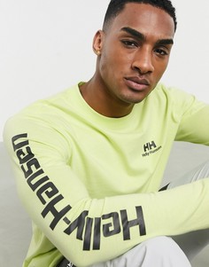 Лаймовый лонгслив Helly Hansen-Зеленый