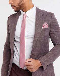 Розовый галстук и платок для нагрудного кармана Topman-Черный