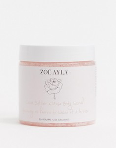 Скраб для тела с маслом какао и экстрактом розы Zoe Ayla-Розовый