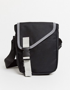 Черная сумка для полетов через плечо со светоотражающей отделкой SVNX-Черный цвет