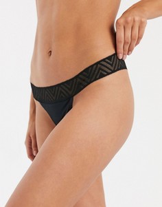 Черные стринги Thinx-Черный