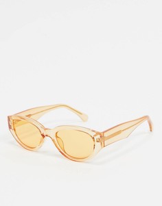 Круглые оранжевые солнцезащитные очки в стиле ретро A.Kjaerbede-Оранжевый