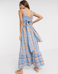 Сарафан макси в клетку Y.A.S-Многоцветный