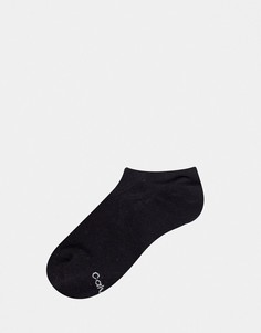 Черные невидимые носки с логотипом Calvin Klein-Черный