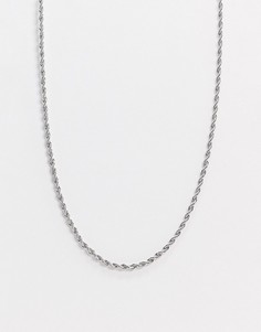 Ожерелье-цепочка из нержавеющей стали Craftd London - 3 мм-Серебряный