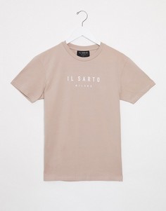 Футболка узкого кроя с логотипом Il Sarto-Розовый