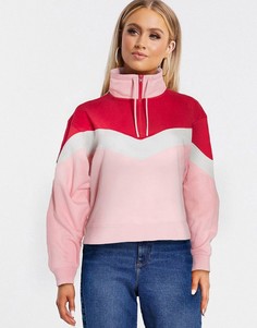Розовый свитер с высоким воротником Wrangler