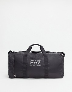 Черная спортивная сумка с логотипом Armani EA7 Train Prime-Черный