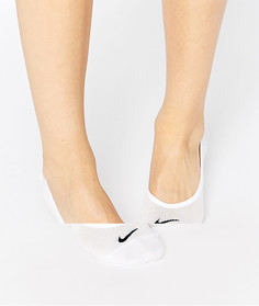 Набор из 3 пар белых невидимых носков Nike-Белый