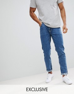 Выбеленные узкие джинсы Noak-Синий