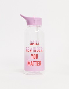 Бутылка для воды емкостью 1 л с надписью "you matter" Typo-Мульти