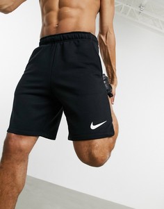 Черные трикотажные шорты Nike Training dri-fit-Черный