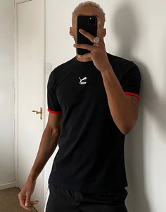 Черная футболка с логотипом по центру Puma TFS-Черный