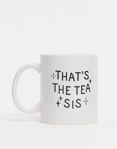 Кружка с надписью "thats the tea sis" Typo-Мульти