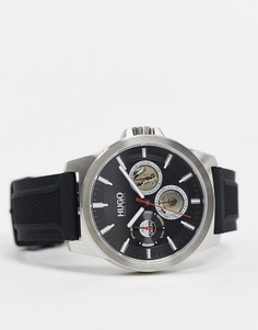 Часы с черным силиконовым ремешком HUGO 1530129-Черный