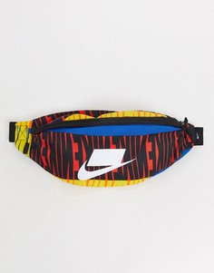 Сумка-кошелек на пояс с принтом Nike Heritage-Мульти