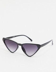 Черные солнцезащитные очки "кошачий глаз" My Accessories London-Черный цвет