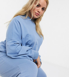 Oversized-свитшот от комплекта Public Desire Curve-Синий