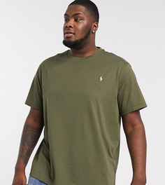 Зеленая футболка с логотипом Polo Ralph Lauren Big & Tall-Зеленый