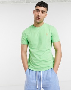 Лаймовая футболка с логотипом Polo Ralph Lauren-Зеленый цвет