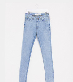 Выбеленные синие супероблегающие джинсы Burton Menswear Big & Tall-Синий