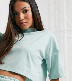 Голубой кроп-топ от комплекта Missguided Petite-Синий