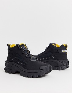 Черные ботинки на массивной подошве Caterpillar-Черный