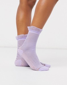 Сетчатые лавандовые носки до щиколотки Gipsy-Фиолетовый