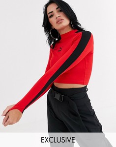 Красный укороченный лонгслив Puma Classics