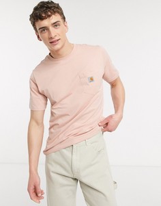 Розовая футболка с карманом Carhartt WIP-Розовый