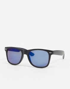 Квадратные солнцезащитные очки с затемненными стеклами Jack & Jones-Темно-синий