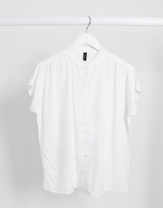 Белая рубашка с кружевной отделкой Y.A.S-Белый