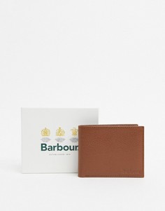 Светло-коричневый кожаный бумажник Barbour