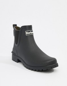 Резиновые ботинки челси с логотипом Barbour-Черный