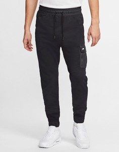 Черные джоггеры с карманами-карго Nike-Черный цвет