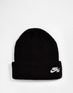 Черная шапка-бини Nike SB 628684-011-Черный