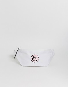 Белая сумка-кошелек на пояс с логотипом ASOS DESIGN-Белый