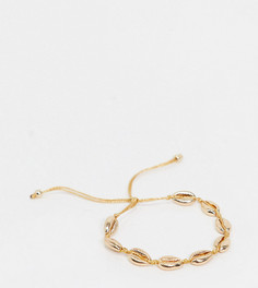 Эксклюзивный позолоченный браслет на ногу с ракушками каури Orelia-Золотой