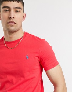 Красная футболка с логотипом Polo Ralph Lauren-Красный