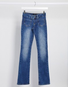 Расклешенные джинсы с накладными карманами Vero Moda-Голубой