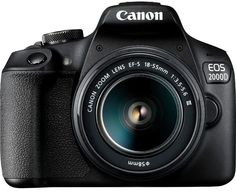Зеркальный фотоаппарат Canon EOS 2000D Kit EF-S 18-55mm 3.5-5.6 III (черный)