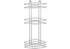 Полка Rosenberg 3-х ярусная угловая RUS-385237-3 (серебристый)