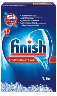 Стиральное моющее средство Finish Соль для посудомоечных машин 1,5 кг (синий)