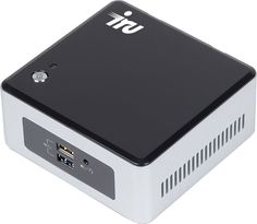 Неттоп iRU NUC 111 1164183 (черно-серебристый)